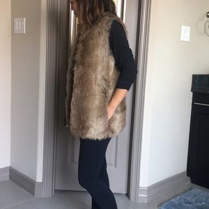 Zara Faux Fur Vest